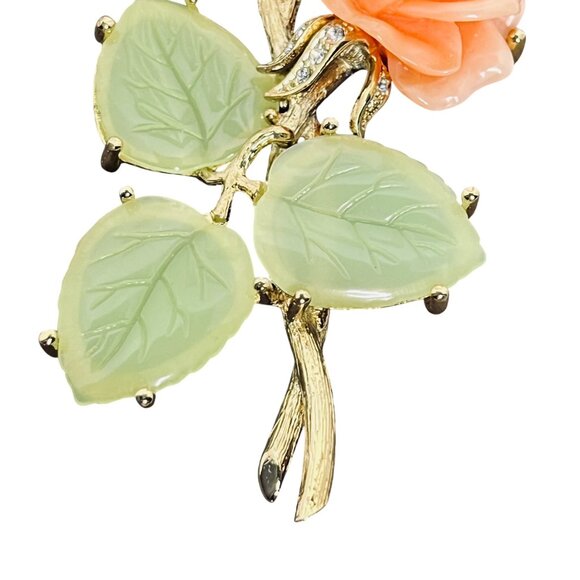 Vintage The Nolan Miller Glamor Collection Large Ann Margaret Rose Brooch (5957) - Picture 4 of 7